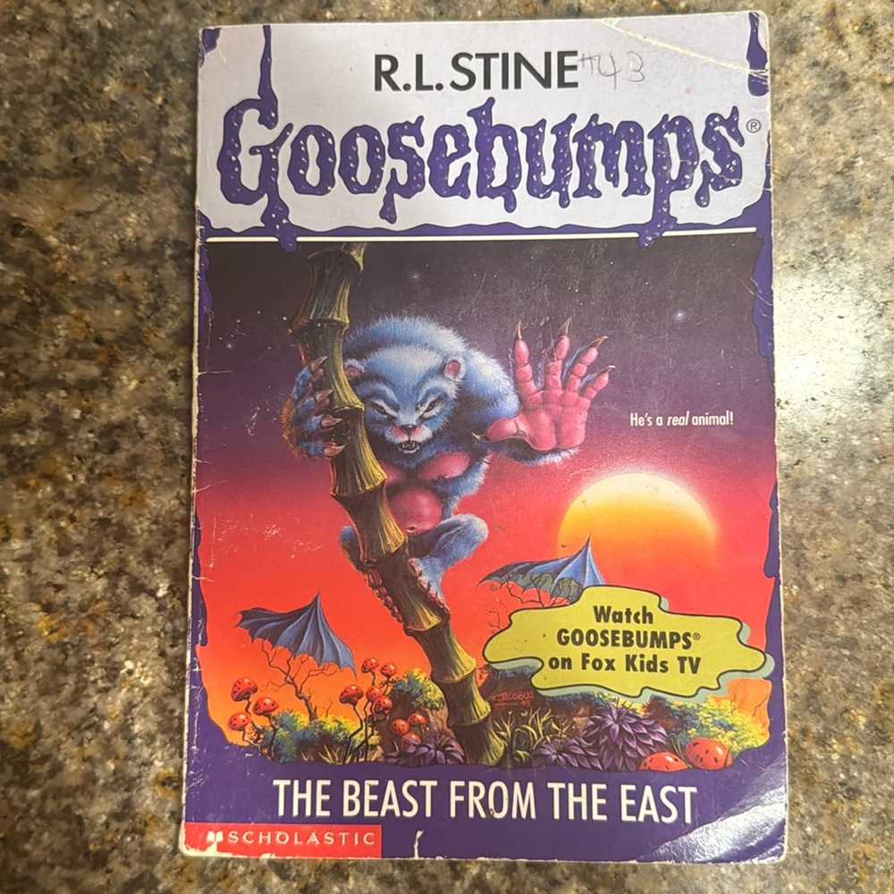 RL Stine Goosebumps book. The Beast From The East! Vintage and a collectible!